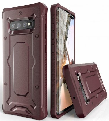 For Galaxy S10 Plus Case  Urban Ranger Military Grade Bumper AntiSlip Maroon
