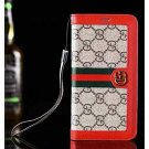 For iPhone 7/8 Plus Wallet Case New Elegant Luxury Leather with Card Red GG