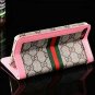 For iPhone 7/8 Plus Wallet Case New Elegant Luxury Leather with Card Red GG