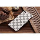 For iPhone 7Plus 8Plus Case New Elegant Luxury PU Leather Checker Pattern White