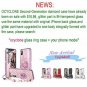For iPhone Xs Max Case for Girl Women Cute Glitter Bling Diamond Mauve Black