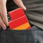 iPhone Xs Max Case Wallet Premium Leather AntiScratch Credit Card Slots Red