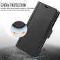 For Samsung Galaxy S10E Case Leather Genuine Leather Card Slot Flip Folio Black