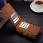 iPhone Xs Max Case Premium Leather Wallet Multi-Functional Handbag Strap Brown