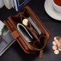 iPhone Xs Max Case Premium Leather Wallet Multi-Functional Handbag Strap Brown