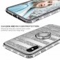 iPhone X/Xs Case Glitter Ring Grip Holder Kickstand Bling Sparkle Diamond Silver
