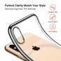 For iPhone Xs Max Case Soft TPU Thin Cover with Electroplated Edge Slim Black