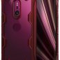 For Xperia XZ3 Case Ergonomic Transparent Military Drop Tested Defense Ruby Red