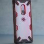 For Xperia XZ3 Case Ergonomic Transparent Military Drop Tested Defense Ruby Red
