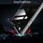 For iPhone 7/8 Plus Case 9H Tempered Glass Back Cover Soft Silicone Bumper Black