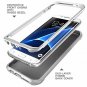 For Samsung Galaxy S7 Edge Case Full-Body Rugged Holster Screen Protector Gray