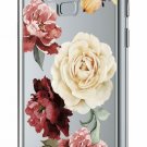 For Galaxy Note 9 Case Shockproof Hard PCTPU Bumper Realistic Flower Crystal