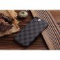 For iPhone 7Plus 8Plus Case New Elegant Luxury Leather Checker Pattern Grey