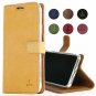 For iPhone XS/X Case Luxury Genuine Leather Wallet Viewing Card Slots Gold