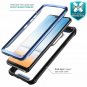 LG G7/LG G7 ThinQ Case FullBody Rugged Clear Bumper Builtin Screen Black/Blue
