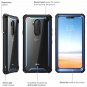 LG G7/LG G7 ThinQ Case FullBody Rugged Clear Bumper Builtin Screen Black/Blue