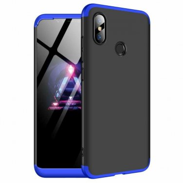 For Xiaomi Mi 8 Lite Case 3 in 1 UltraThin Hard  PC ScratchResistant BlackBlue