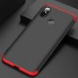 For Xiaomi Mi 8 Lite Case 3 in 1 UltraThin Hard  PC ScratchResistant BlackBlue