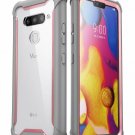 For LG V40 ThinQ Case Full Body Rugged Bumper Builtin Screen Protector Pink