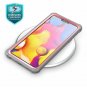 For LG V40 ThinQ Case Full Body Rugged Bumper Builtin Screen Protector Pink