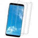 2 PACK Galaxy S8 Clear Screen Protector Case Friendly Anti Fingerprint Tempered
