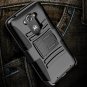 For Motorola Droid Turbo Case Dual Layer Protective Kickstand Belt Swivel Black