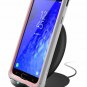 Samsung Galaxy J7 2018 Case FullBody Rugged Clear Bumper Screen Protector Pink