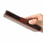 For Galaxy Note 9 Case Leather Wallet Thin Slim Folio ID&Credit Card Brown