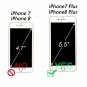 For iPhone 7/8 Plus Case Premium PU Leather Wallet Kickstandand Flip Cover Brown