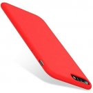 For iPhone 7/8 Plus Case Liquid Silicone Gel Rubber Microfiber Compatible Red