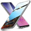 For Samsung Galaxy S10 Case Tempered Glass Back Cover Scratch-Resistant Clear