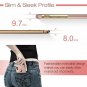 For iPhone X/Xs Case Luxury Leather Ultra Slim & Thin Soft Flexible Rose Gold