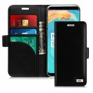 For Samsung Galaxy S8 Case Handmade Flip Folio Wallet Kickstand Card Slots Black