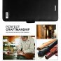 For Samsung Galaxy S8 Case Handmade Flip Folio Wallet Kickstand Card Slots Black