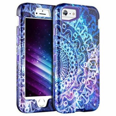 for iPhone 6/6s(4.7 inch) case 3 in 1 High Impact Resistant Heavy Purple/Mandala