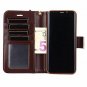 For Galaxy Note 8 Case Luxury Classic Plaid Pattern Wrist Strap Leather B02