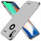 For iPhone X/Xs Case Ultra Thin 3in1 Hybrid Hard AntiScratch Matte Finish Silver