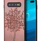 for Galaxy S10 Plus Case Wooden Bumper Soft Silicone Cushion Slim Fit Cute