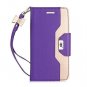 Samsung Galaxy S7 Edge Case Leather Wallet Flip Folio Mirror Wrist Strap Lilac