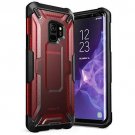 Samsung Galaxy S9 Case Premium Hybrid Protective Clear Polycarbonate Frost/Red