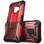 Samsung Galaxy S9 Case Premium Hybrid Protective Clear Polycarbonate Frost/Red