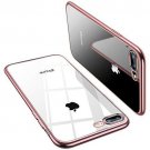 For iPhone 7/8 Plus Case Soft Cover Electroplated Frame Ultra Slim Rose Gold