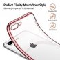 For iPhone 7/8 Plus Case Soft Cover Electroplated Frame Ultra Slim Rose Gold