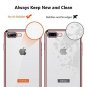 For iPhone 7/8 Plus Case Soft Cover Electroplated Frame Ultra Slim Rose Gold