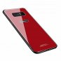 For Galaxy Note 8 Case Tempered Glass Back Frame Hybrid Shell Anti-Scratch Red