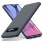 For Samsung Galaxy S10 Case Liquid Silicone Cover Drop Protection Shadow Gray