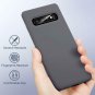 For Samsung Galaxy S10 Case Liquid Silicone Cover Drop Protection Shadow Gray