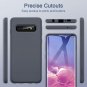 For Samsung Galaxy S10 Case Liquid Silicone Cover Drop Protection Shadow Gray