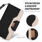 For LG V30 Case Folio Folding Flip Protective with Card Holder Kickstand Black