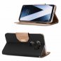 For LG V30 Case Folio Folding Flip Protective with Card Holder Kickstand Black